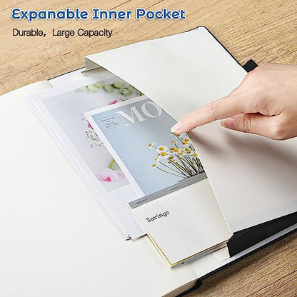 Blank Notebook, Hardcover Sketch Book, 8.5" x 11" Large Blank Journal, No Bleed Thick Paper Sketchbook for Drawing Art, Unlined Notebook Journal for Women Men, A4 Leather Sketchbook, Lay Flat, Blue - color: Blue