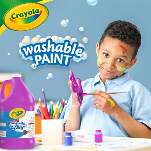 Crayola Washable Paint For Kids, Violet 1 Gallon, Kids Arts And Crafts Supplies, Non Toxic, Bulk - color: Violet