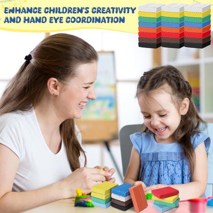 Syhood 144 Pieces Non Drying Modeling Clay 12.7lbs Modeling Clay for Kids 1.41 Ounce Each for Boys Girls Classroom Arts and Crafts Projects Play, 8 Colors