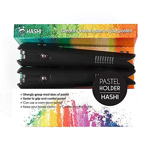 HA SHI Soft Chalk Short Pastels 64 Colors + Pastel Holder