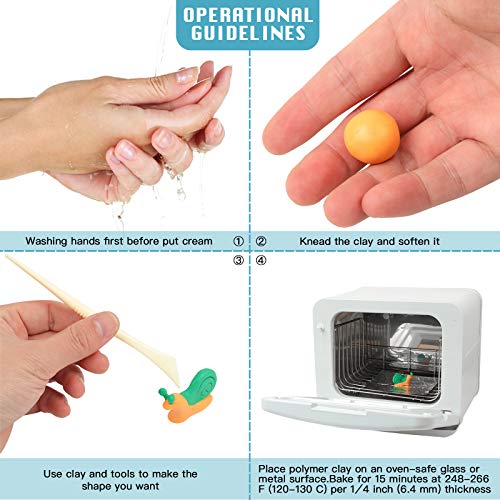 Aestd-ST Polymer Clay 50+50 Colors, DIY Modeling Clay for Kids, Oven Baked Model Clay, Non-Toxic, Non-Sticky,with Sculpting Tools, Halloween Christmas Gift for Children and Artists. (50+50 Colors)