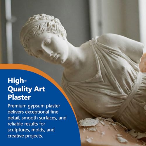Perfect Plaster for Pottery & Ceramic Slip Casting Molds, Non-Toxic Water-Based Powder Material for DIY Mold Making, Clay Reclaim Slabs, Sculptures & Crafts, Fast-Curing, USA Made, 4 lb Bag - size: 4 Lb
