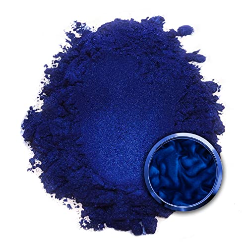 Eye Candy Pigments Premium Blue Mica Powder - Aoi Hi Blue (50gr) - for Epoxy, Resin, Soap, Paint, Woodworking, Acrylic Pouring, Bath Bombs, Fishing Lures - DIY Arts and Crafts Additive - color: Aoi Hi Blue