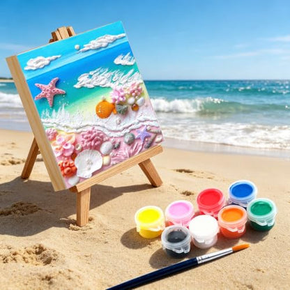5 Pack 8x8 Inch Wood Panel Boards, Unfinished Wood Canvas Panels, Blank Wood Boards for Painting, Perfect for Mother's Day, Graduation, Father's Day DIY Crafts - size: 8 x 8 inch