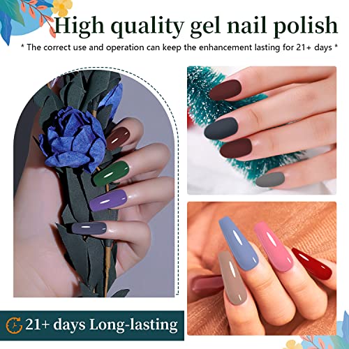 JODSONE 32 Colors Nail Polish Set With U V Light Manicure Nail Tools Nail Art Manicure Salon DIY at Home - color: with glitter color series