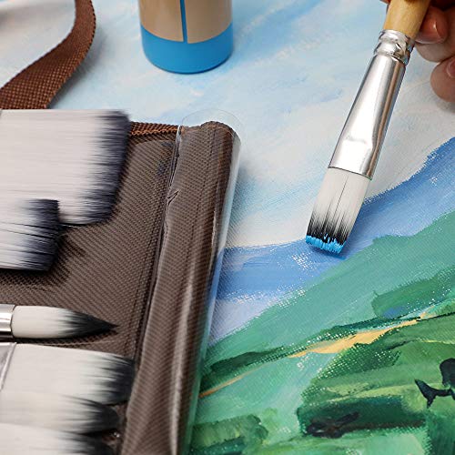 Artecho 24 pcs Paint Brushes for Acrylic Painting | Acrylic Paint Brushes for Oil, Watercolor, Acrylic, Gouache and Canvas Painting - style: 24 pcs