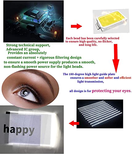 Portable A4 Tracing LED Board Light Box, Ultra-Thin Dimmable USB Cable Powered Artcraft Trace Light Pad Copy Boxes for Artists Tattoo Drawing, Sketching Tracer, Animation, X-ray