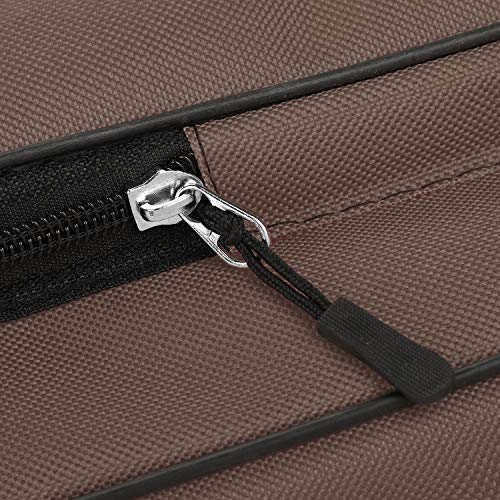 haozaikeji A3 Artist Portfolio Carry Case Bag Portable Waterproof Canvas Shoulder Bag Painting Pad Backpack for Sketching Painting Art Supplies with Shoulder Straps & Carry Handle - color: Brown