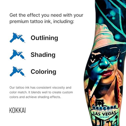 Tattoo Ink, Premium Quality, Precision Medium Viscosity, Rich Hue, Quick Healing, Acrylic-Free, Water-Based, Ready-to-Use Ink for Precision Tattooing (White Moon, 8 oz) - color: White Moon, size: 1 oz