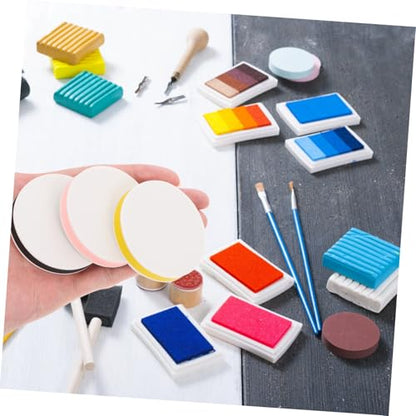 LALAFINA 6pcs Soft Carving Blocks for Stamp Making Rubber Sheets for Engraving Printing and Craft Projects for Art Enthusiasts and Students Effortless Detail Creation