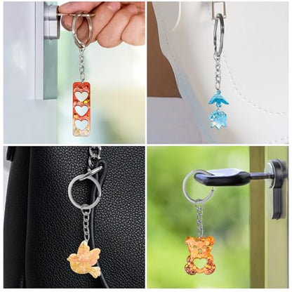104Pcs Resin Molds Set for Women, Cute Designs with Accessories, Silicone Jewelry Molds for Resin Epoxy Keychain Earring Pendant Crafts Making - color: 104Pcs Resin Jewelry Molds