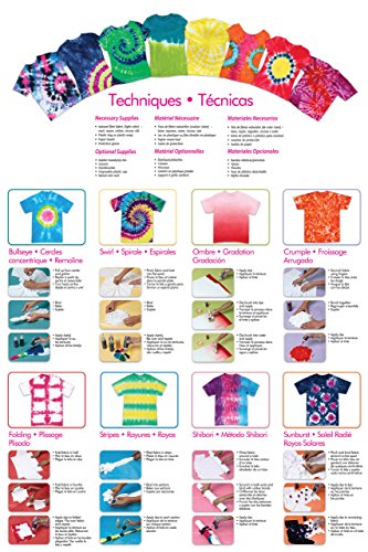 Tulip One-Step Tie-Dye Kit Neon, Party Activity, Permanent Fabric Dye, Vibrant Colors, Easy Clean-up, Makes 10 Bottles, Includes 5 Bonus Refill Packs, 8 Fun Techniques Included - color: Neon