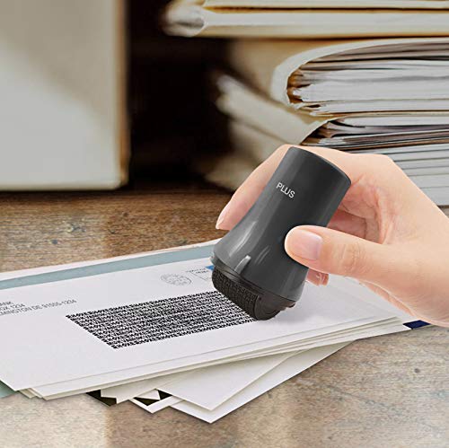 Guard Your ID Wide Advanced Roller 2.0 Identity Theft Prevention Security Stamp Black - color: Black, size: wide