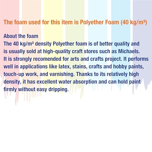 50pcs 1/2" Foam Brush with High Density Foam, mini Foam Brush for Small Project - size: 1/2 inch 50pcs