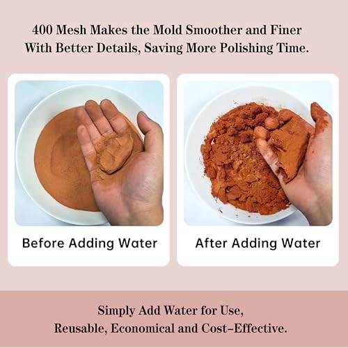 Natural Casting Sand Ultra-Fine（400Mesh） - Reusable Molding Clay for Detailed Metal Jewelry Casting, Suitable for replicas of metals such as gold, silver, copper, and reusable molding clay (12 lb) - size: 12LB