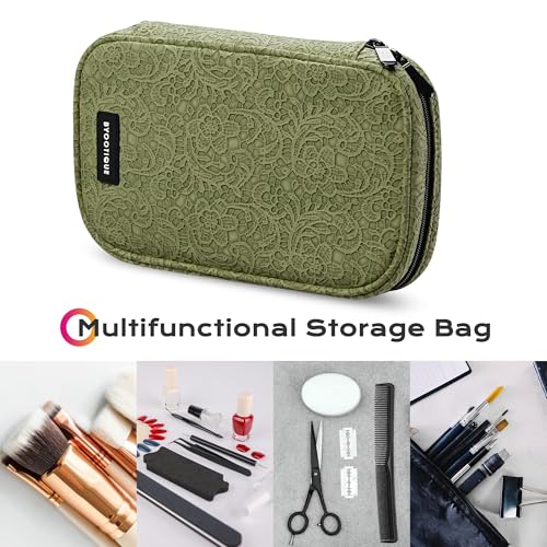 BYOOTIQUE Travel Makeup Brush Holder Bag Cosmetic Brush Organizer Rococo Green - color: Rococo Green