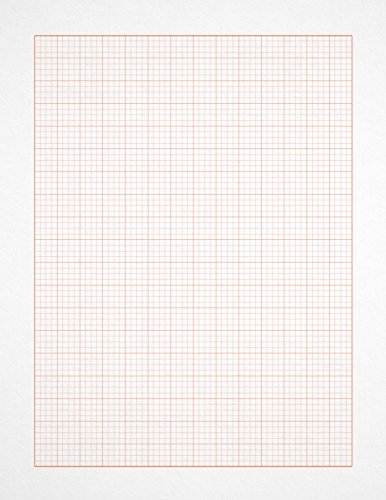Design Ideation Grid PAD. Removable Sheet. Premium Paper. Smart-Bind Reinforced Lay Flat Binding. Orange Grid. (8.5" X 11") PAD-2550-TS (5 Book Value Pack) - size: 5 PAD VALUE PACK