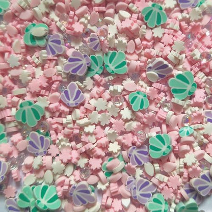40g Fimo Polymer Shells Adults Nails Slices Art Design Supplies DIY Craft (Shell) - color: Shell
