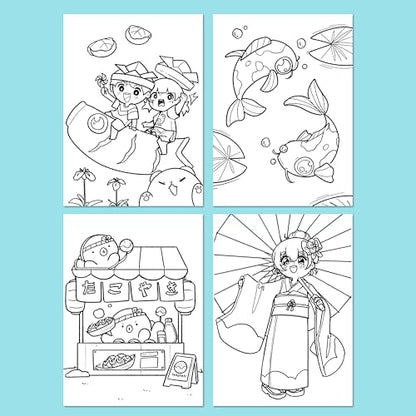 Faber-Castell Anime Drawing Kit: Japanese Adventures Edition | Step-by-Step Instruction Book with 20 Practice Pages, Color Pencil Set & Drawing Supplies for Kids, Summer Craft Supplies (1 Book) - style: Japanese Adventures Edition