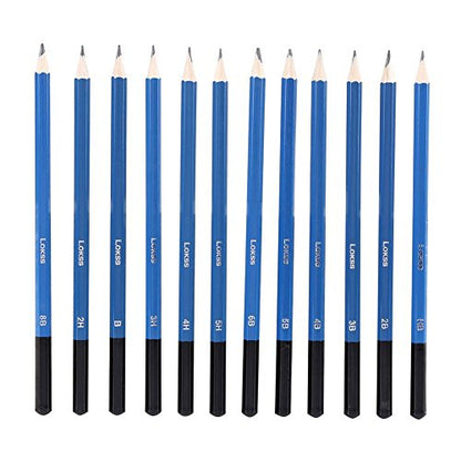 33pcs Professional Sketching Drawing Pencils Kit Set Art Supplies Students Painting Tools and Kit Bag Graphite Charcoal Pencils Set