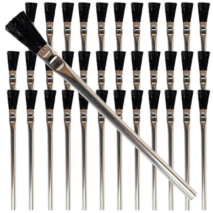 Pro Grade - Acid Brushes - 36 Count 3/8 Inch Boar Hair Acid Flux Brushes