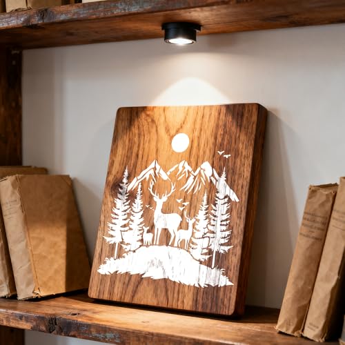 Sitsink Forest Stencils for Painting - 14 Pcs Stencils for Painting on Wood Wall Door Mat Canvas Bag, Wild Animal Deer Bear Reusable DIY Crafts Template Home Decor - style: forest deer