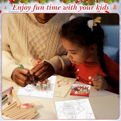 Sherr 12 Pcs Pre Drawn Canvas Pre Printed Canvas for Adults Sip and Paint Party Canvases Painting Kit for Summer Easter Mother's Day Party Favor(Classic Xmas,8 x 8 Inch) - size: 8 x 8 Inch, style: Classic Xmas