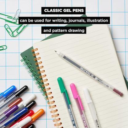 SAKURA Gelly Roll Classic, Fine Pt, Black, 6 Count - style: 6 Pen Pack