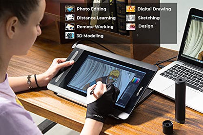 XP-PEN Artist12 11.6 Inch FHD Drawing Monitor Pen Display Graphic Monitor with PN06 Battery-Free Multi-Function Pen Holder and Glove 8192 Pressure Sensitivity - size: 11.6 inch