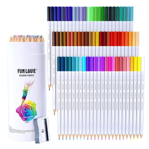 72 Colored Pencils for Adult Coloring Books, Premium Soft Core Coloring Pencil Set with Sharpener for Artists, Drawing and Sketching Pencils, Professional Art Supplies Set for Adults - color: 72-Color Travel Pack