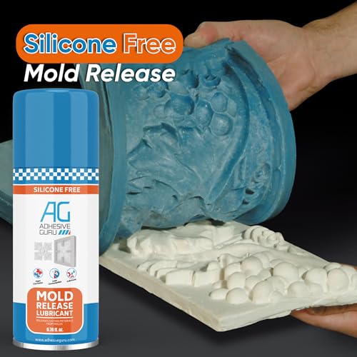 Adhesive Guru Non Silicone Epoxy Mold Release Spray (2x6.76 fl oz), Silicone-Free Release Agent Aerosol Spray for Epoxy Resin Molds, 2 Pack - color: 6.76 fl oz, size: 2 Pack