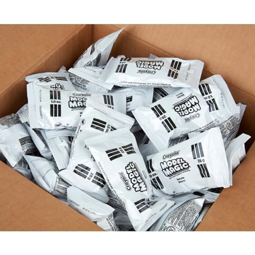 Crayola Model Magic - White (75ct), 1oz Modeling Air Dry Clay Alternative, Teacher Classroom Must Haves, Bulk School Supplies for Kids, 3+ - color: White, size: 75ct