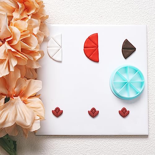 TAINSKY Color Recipe Wheel Polymer Clay Cutter Tool, Polymer Clay Recipe Cutter Guide
