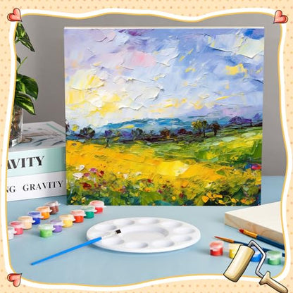 Barydat 24 Pcs Wood Panels for Painting 10'' x 8'' Unfinished Wood Canvas Board Artist Wall 0.79'' Deep Wooden Cradled Panels for DIY Crafts, Easel Display, Painting Pouring Arts Use with Oil, Acrylic - size: 10" X 8"