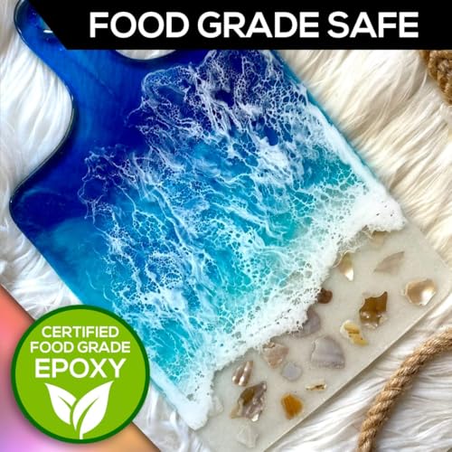 Superclear Table Top Epoxy Resin 10 Gallon Mega Kit, Crystal Clear 1:1 | Self-leveling coating for bar tops, countertops, tumblers & wood. Anti-yellowing, UV resistant, food-safe, Made in USA - size: 10 Gallon Mega Pack Epoxy Resin Kit
