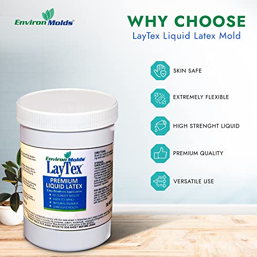 EnvironMolds LayTex Liquid Latex Mold Making Rubber, 1-Gallon