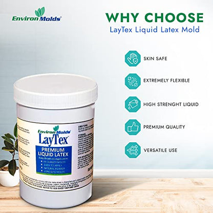 EnvironMolds LayTex Liquid Latex Mold Making Rubber, 1-Gallon