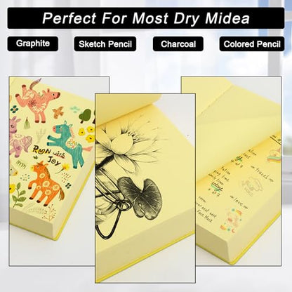 Thick Blank Journal Notebook 400 Pages With Pen Holder ，100gsm Thick Color Paper Fruit A6 Unlined Plain Sketchbook ，No Lines Notebook Soft Leather Unlined Pocket Blank Notebook For Women Drawing Book Memo Writing Sketch Diary 3.9 × 5.5 (Prune -Purple) - s