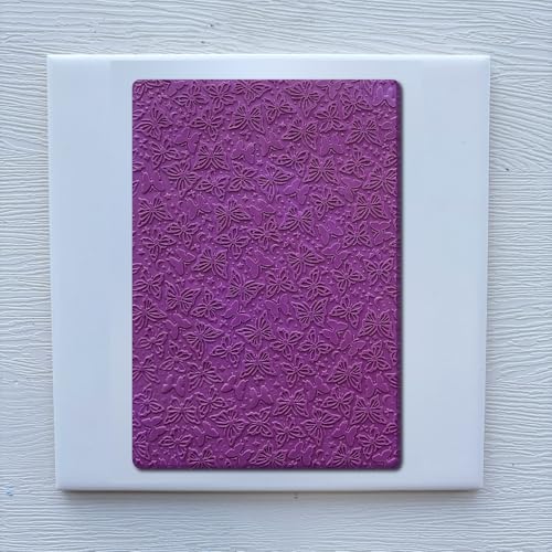 Butterflies Polymer Clay Texture Sheets Mats for Polymer Clay Earrings Making Sparkle Butterfly Texture Impressions DIY Tools for Pottery Earrings Jewelry Making DIY Craft Supply