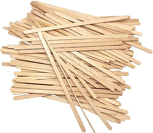 Coffee Stirrers Disposable Wooden Coffee Stir Sticks - Round-End Birchwood 5.5 Inches Large Wooden Stir Sticks - Pack of 500 Wood Stir Sticks, Coffee Sticks, Stirrers - style: 5.5 Inches - Pack of 500