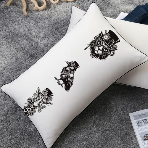 2 Sheets Punk Animal Silkscreen Stencil, Animal Printing Stencils Templates Reusable Self-Adhesive Silk Screen for Painting on Wall, Wood, T-Shirt, Fabric, Home Craft Decor, 8.7x11 Inch - style: Punk Animal