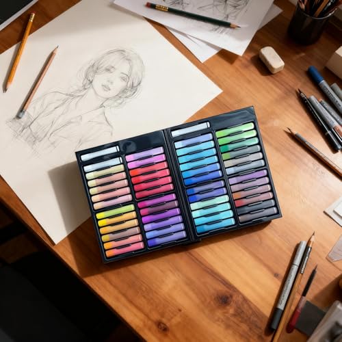 50 Pcs Oil Pastels, Soft Artist Quality for Adults, Smooth Blendable Vibrant Colors, Morandi Macaron Palette, Long-lasting Sticks, Professional Grade Painting Supplies