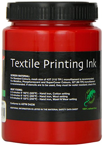 Permaset Aqua Screen Printing Ink Mid Red 300ml