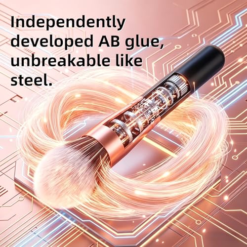 Makeup Brushes BS-MALL Premium Synthetic Foundation Powder Concealers Eye Shadows Makeup 14 Pcs Brush Set, Rose Golden, with Case - color: Rose Golden