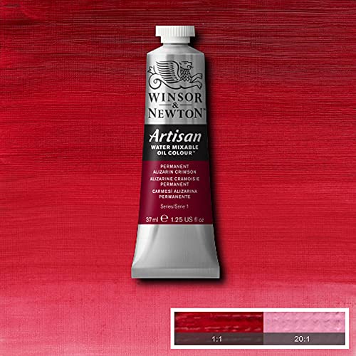 Winsor & Newton Artisan Water Mixable Oil Colour, 1.25-oz (37ml), Permanent Alizarin Crimson - color: Permanent Alizarin Crimson, style: 1.25-oz