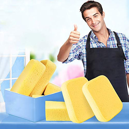 Yesland 10 Pcs Sponges, Perfect Synthetic Sponges for Painting, Crafts, Grout, Cleaning, Pottery, Clay - 7.5 x 5.5 x 2 Inches - size: 7.5 x 5.5 x 2 inches