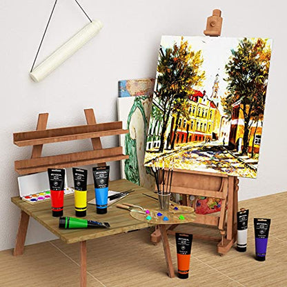GOTIDEAL Acrylic Paint Gray Tubes(120ml, 4.1 oz) Non Toxic Non Fading,Rich Pigments for Painters, Ideal for Canvas Wood Clay Fabric Ceramic Craft Supplies (Gray) - color: Gray, style: Regular