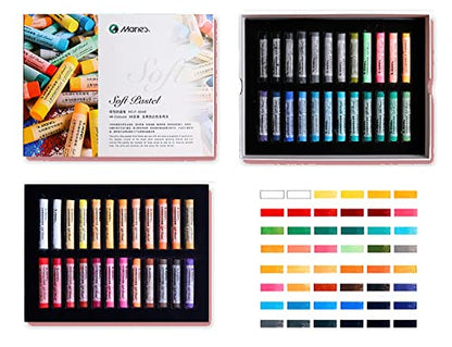 YYMIYU Soft Color Chalk Pastels for Professional Artist 46 Colour - color: Soft 46 Color