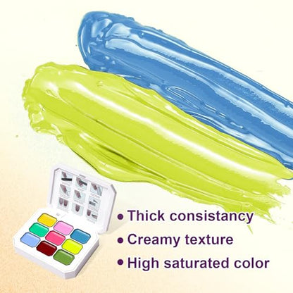 Gradient Painting Gel, 9 Bright Colors Ombre Gel Nail Polish Light Blue Pink Pigment Pat Nails Aura Nails French Manicure Soak Off UV Long-lasting No-wipe Home Salon DIY Nail Art ChromaGlow - color: ChromaGlow set
