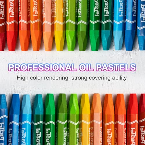 PATIKIL White Oil Pastels, 36Pcs Soft Oil Crayons Pastels Stick Vibrant and Creamy Art Supplies Bulk for Artists Beginners Art Painting Drawing Blending Graffiti Gallery - color: White